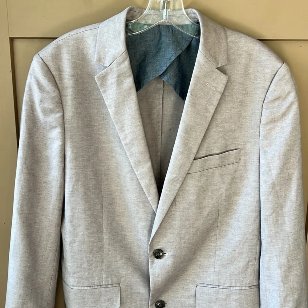 Fairlane Men’s Sz M Linen Blend Brownish Gray Blazer Jacket Sports Coat